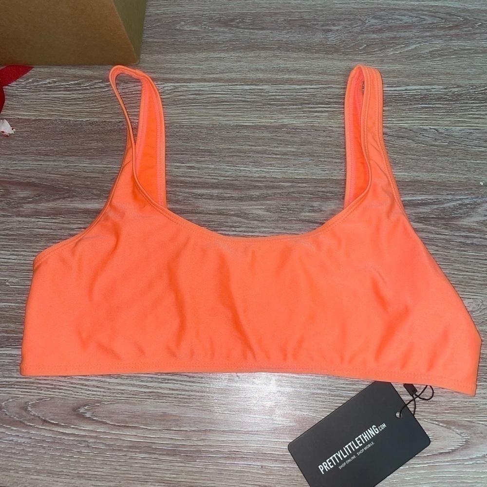 𝅺prettylittlething Orange Sports Bra